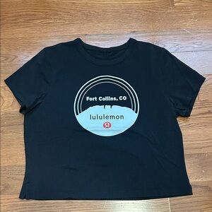 lululemon athletica Black Graphic Cates Tee